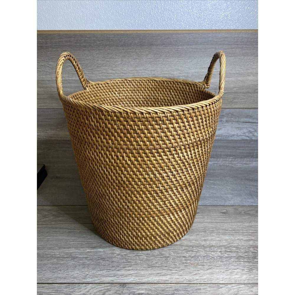 Threshold Rattan Woven Basket With Handles